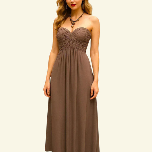 Aftershock Beige Maxi Dress Prom XS UK 6/8 US 2/4 EU 34/36 - Timelessfashions