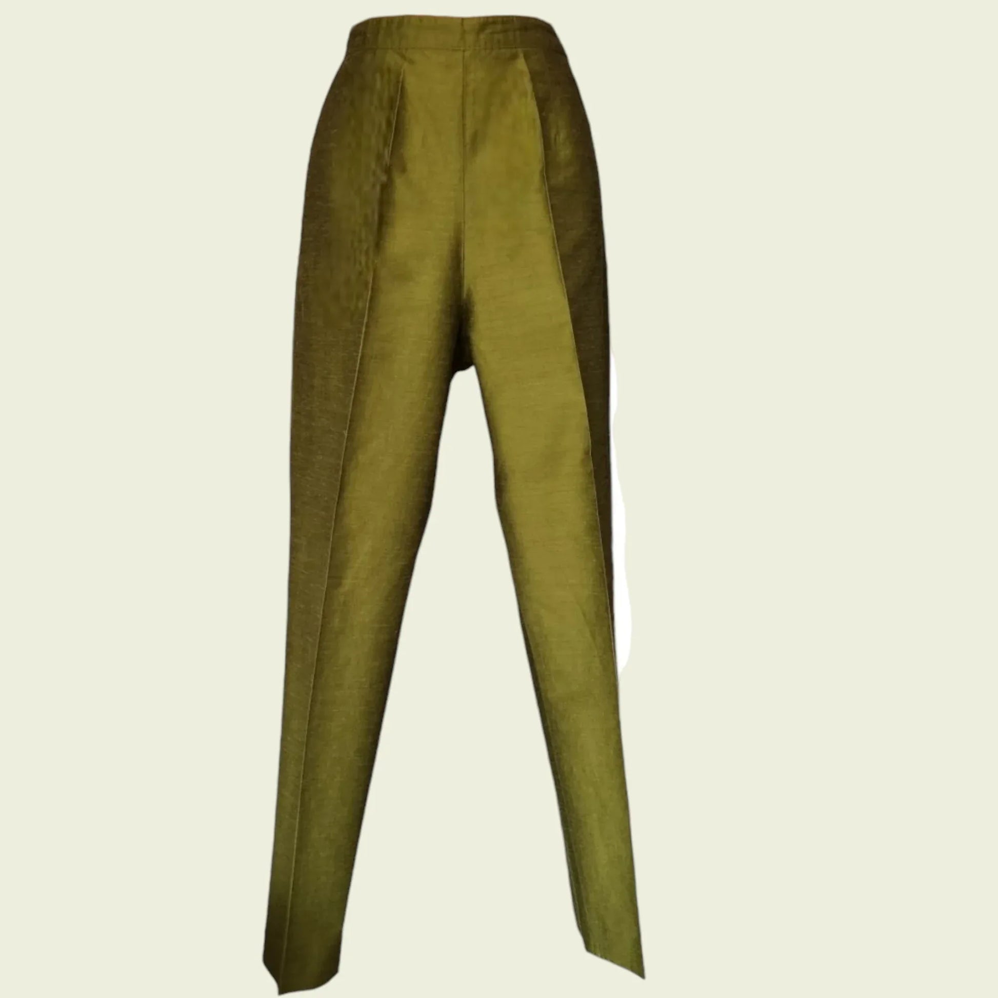 Monsoon Olive Green Women's Slim Fit Trousers UK 12 US 8 EU 40 - Timelessfashions