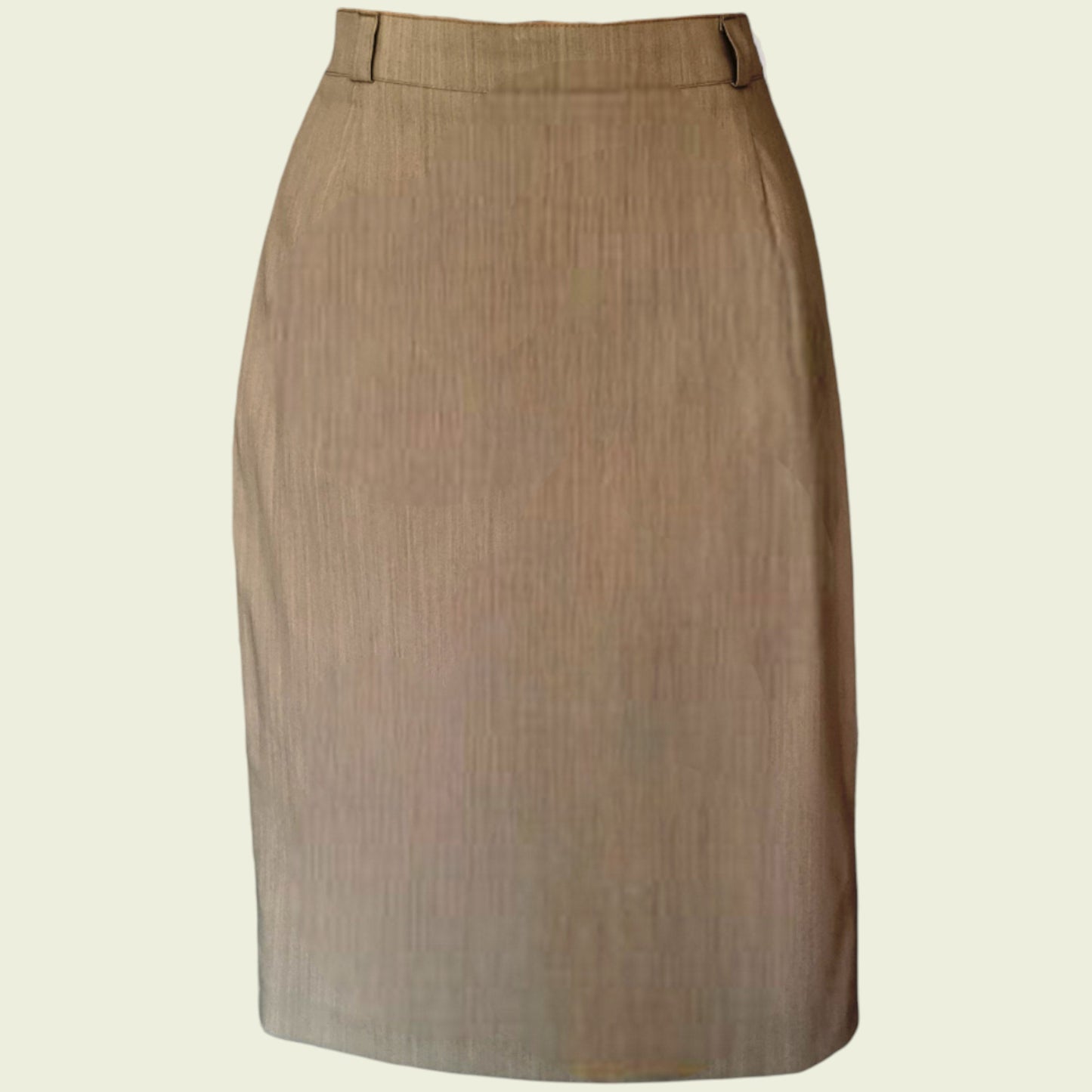 Sag skirt on a beige background