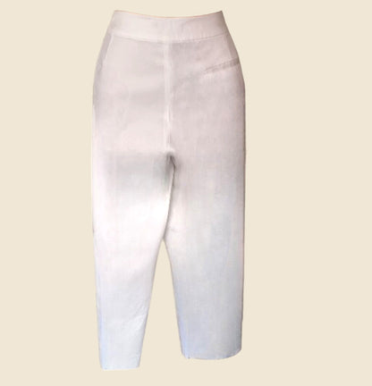 White leggings on a beige background