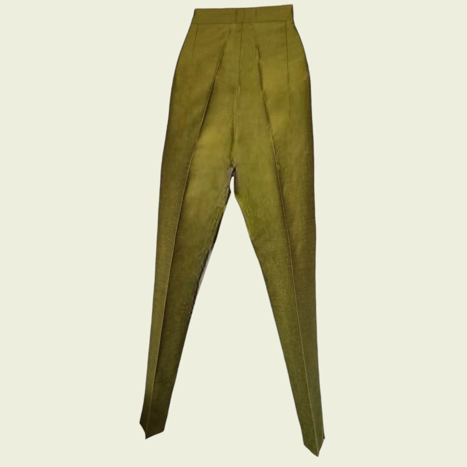 Monsoon Olive Green Women's Slim Fit Trousers UK 12 US 8 EU 40 - Timelessfashions