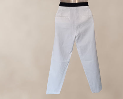 Marina Yachting White Women's Stretch Chino Trousers UK 10 US 6 EU 38 Timeless Fashions