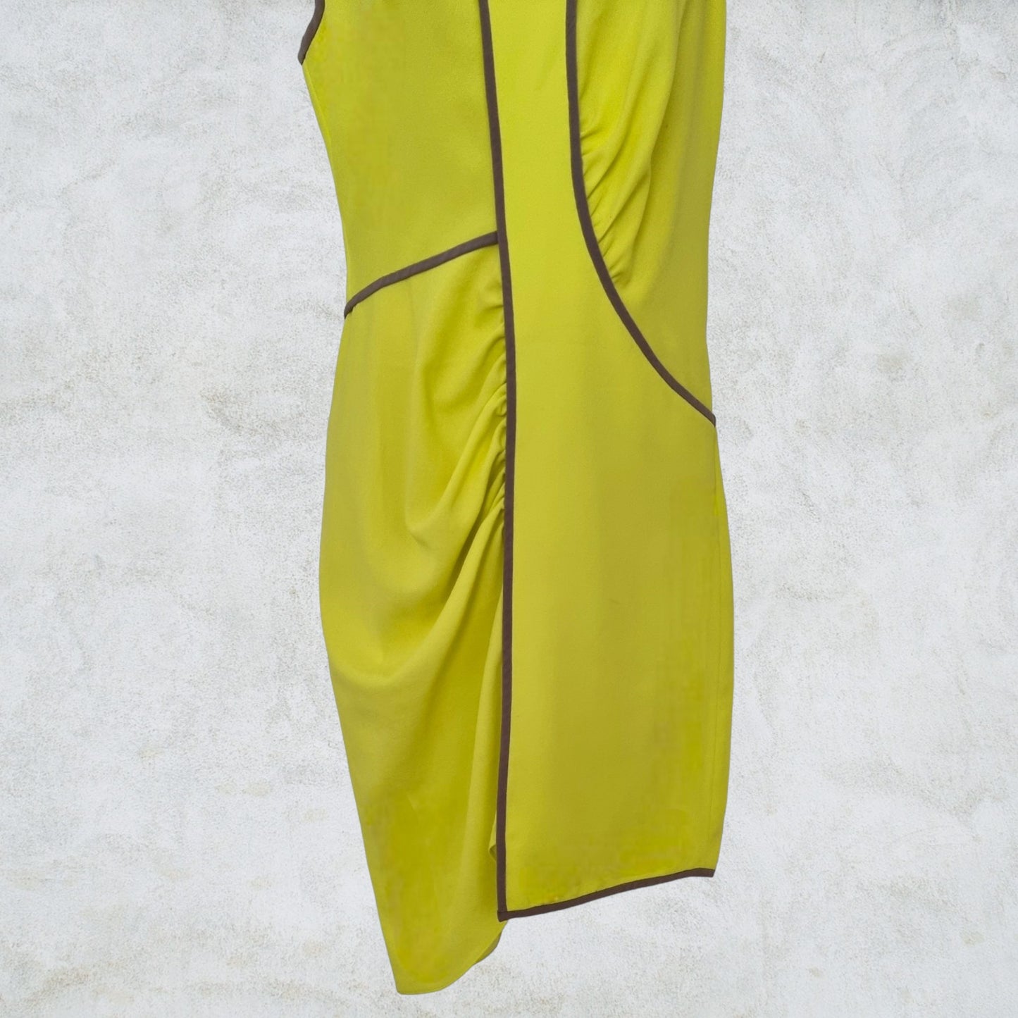 BCBG MAX AZRIA Lemonade Lined Gladiator Style Dress UK 6 US 2 EU 34 Timeless Fashions