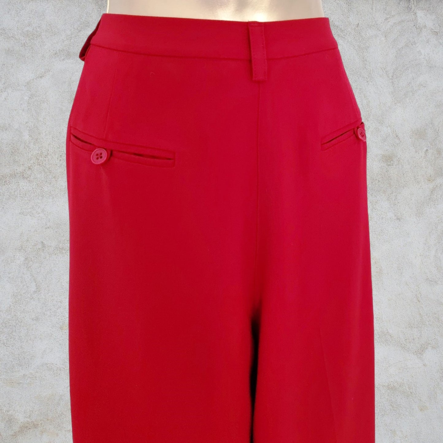 Ralph Lauren Red Vintage Trousers UK 12 US 8 EU 40 Timeless Fashions