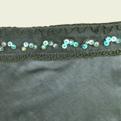 L.K. Bennett Green Silk Beaded & Sequin Skirt UK 10 US 6 EU 38 - Timelessfashions