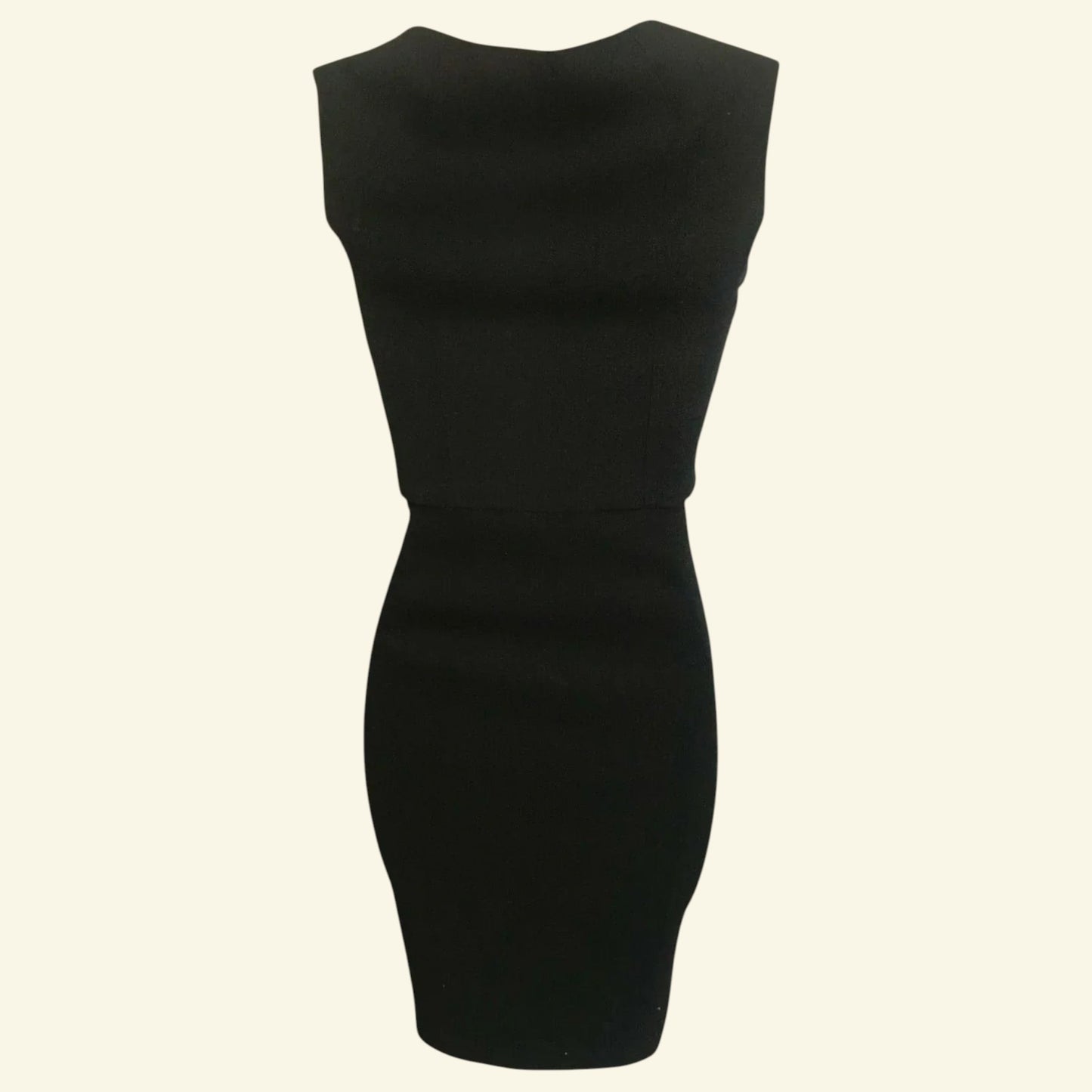 Jigsaw Black Wool Crepe & Silk Dress UK 10 US 6 EU 38 - Timelessfashions