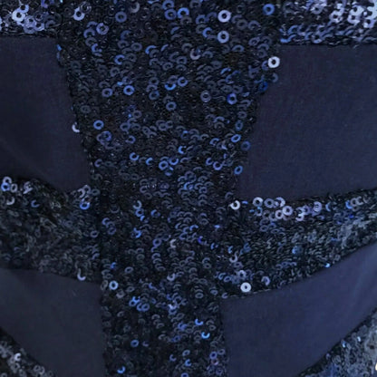 The Pretty Dress Company Women's Navy Sequin Bodycon Dress UK 6 - Timelessfashions