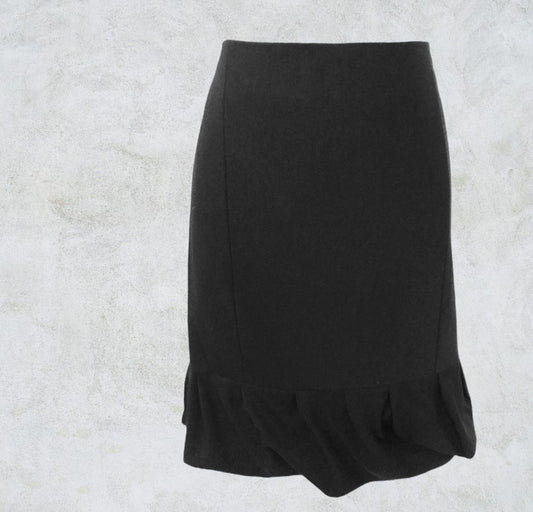 Joseph Black Puffball Pencil Mini Skirt UK 14 US 10 EU 42 Timeless Fashions