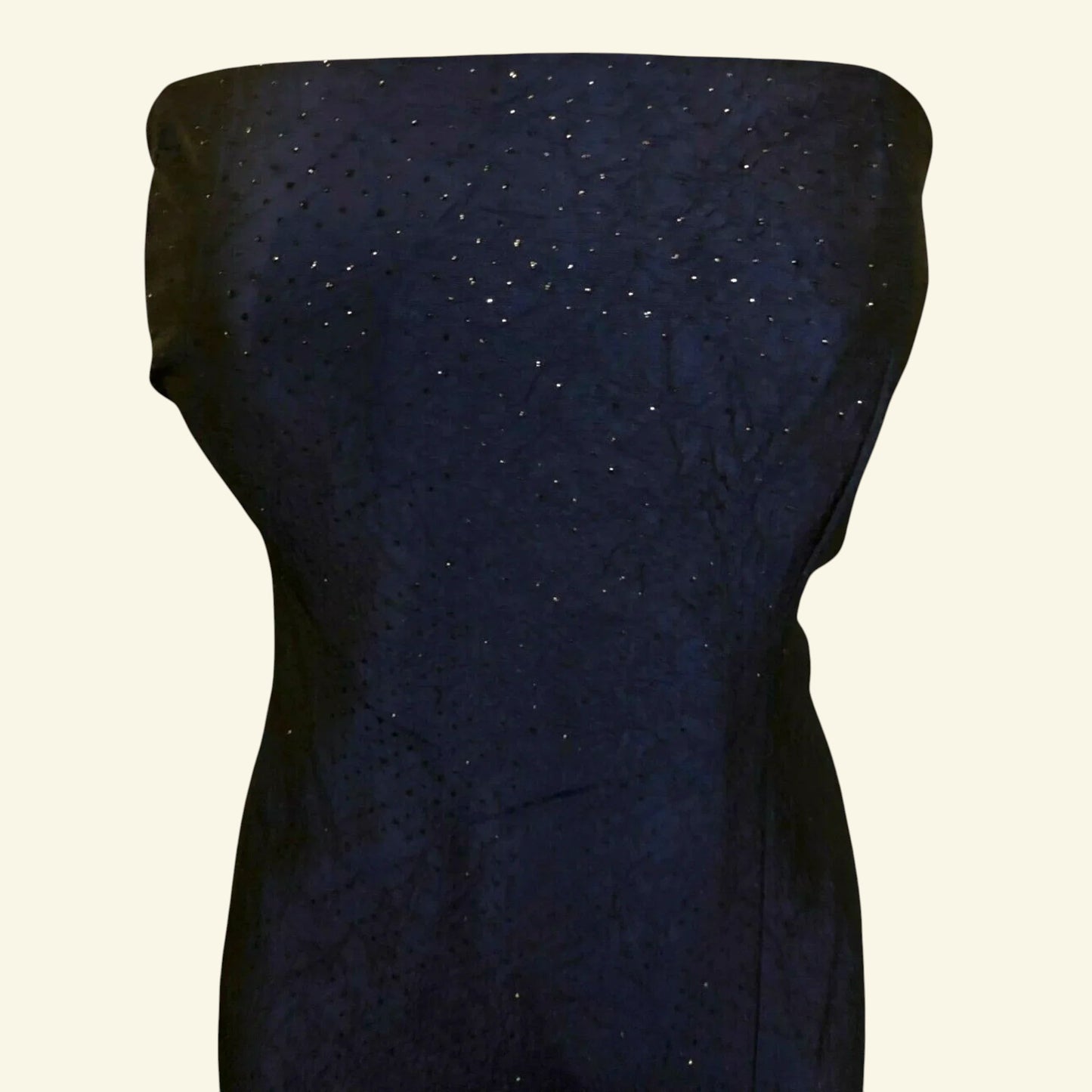 Samuel Marks Navy Sparkly Maxi Dress, Prom UK 12 US 8 EU 40 - Timelessfashions