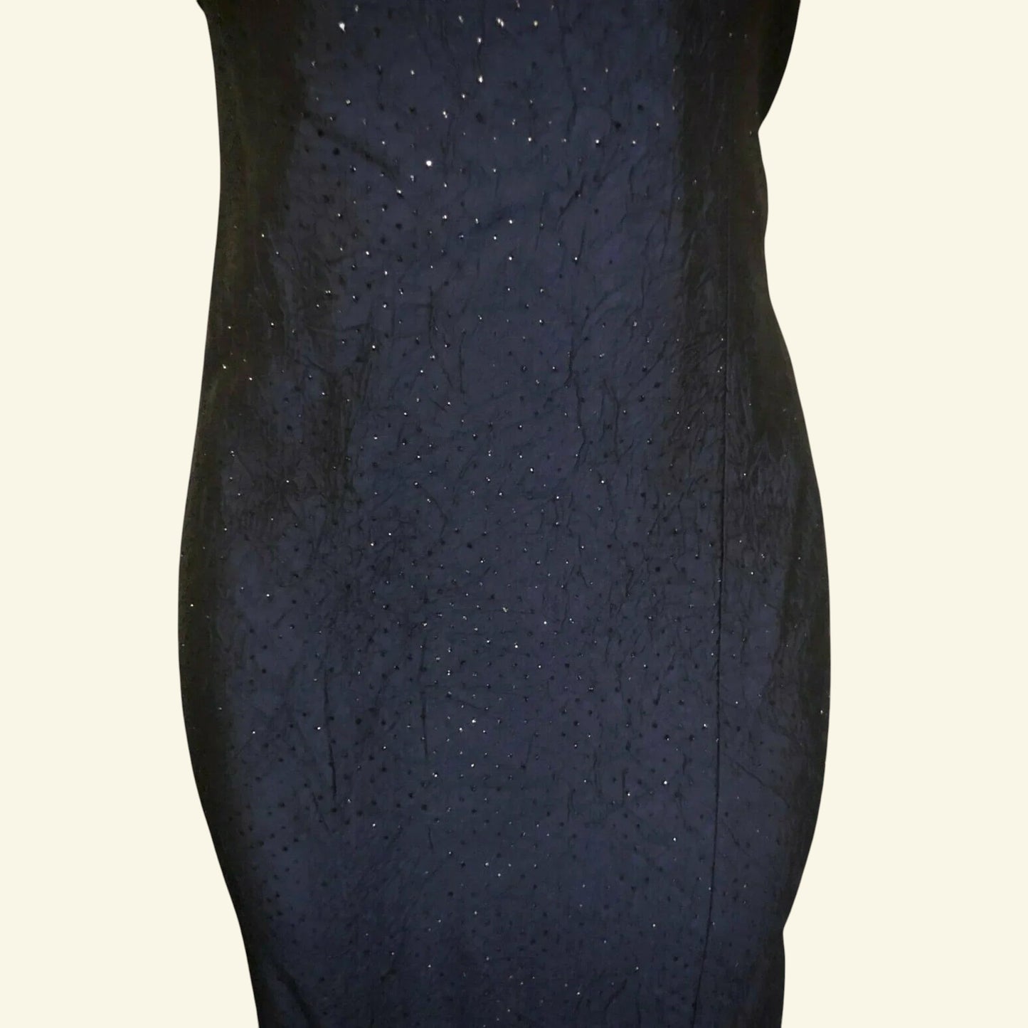 Samuel Marks Navy Sparkly Maxi Dress, Prom UK 12 US 8 EU 40 - Timelessfashions