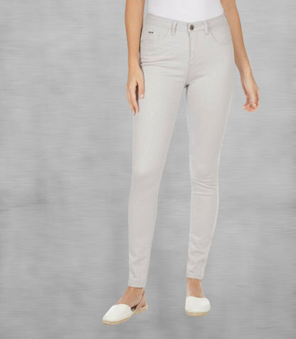 FDJ French Dressing Jeans Pale Grey Olivia Slim Leg Jeans UK 8 US 4 EU 36 Timeless Fashions