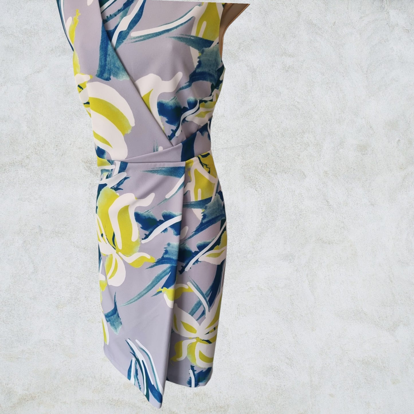 Michaela Louisa Grey, Multicolour Sleeveless Floral Print Shift Dress UK 12 US 8 EU 40 BNWT RRP £145 Timeless Fashions