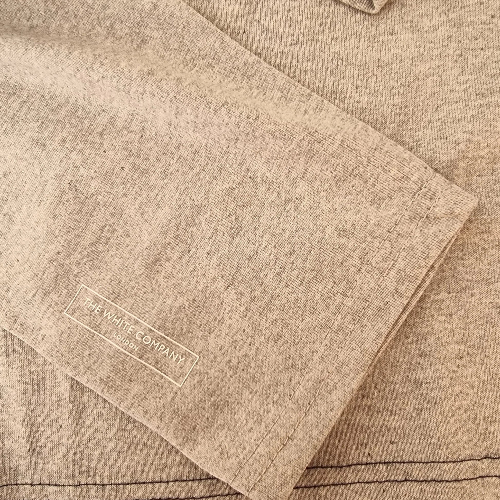 The White Company London Qatar Airways Mens Round Neck Top With Pocket Size M - Timelessfashions