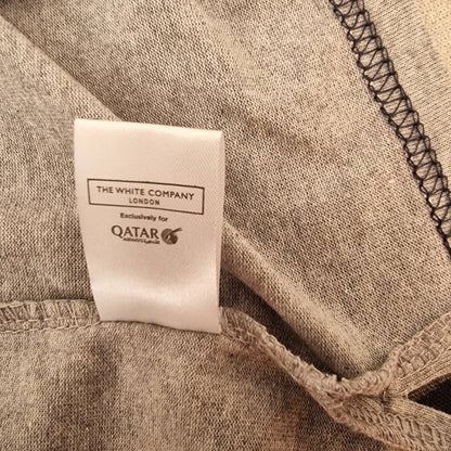 The White Company London Qatar Airways Mens Round Neck Top With Pocket Size M - Timelessfashions