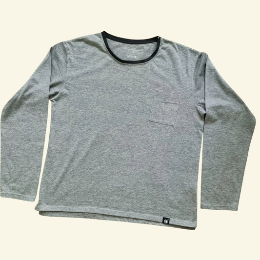 The White Company London Qatar Airways Mens Round Neck Top With Pocket Size M - Timelessfashions