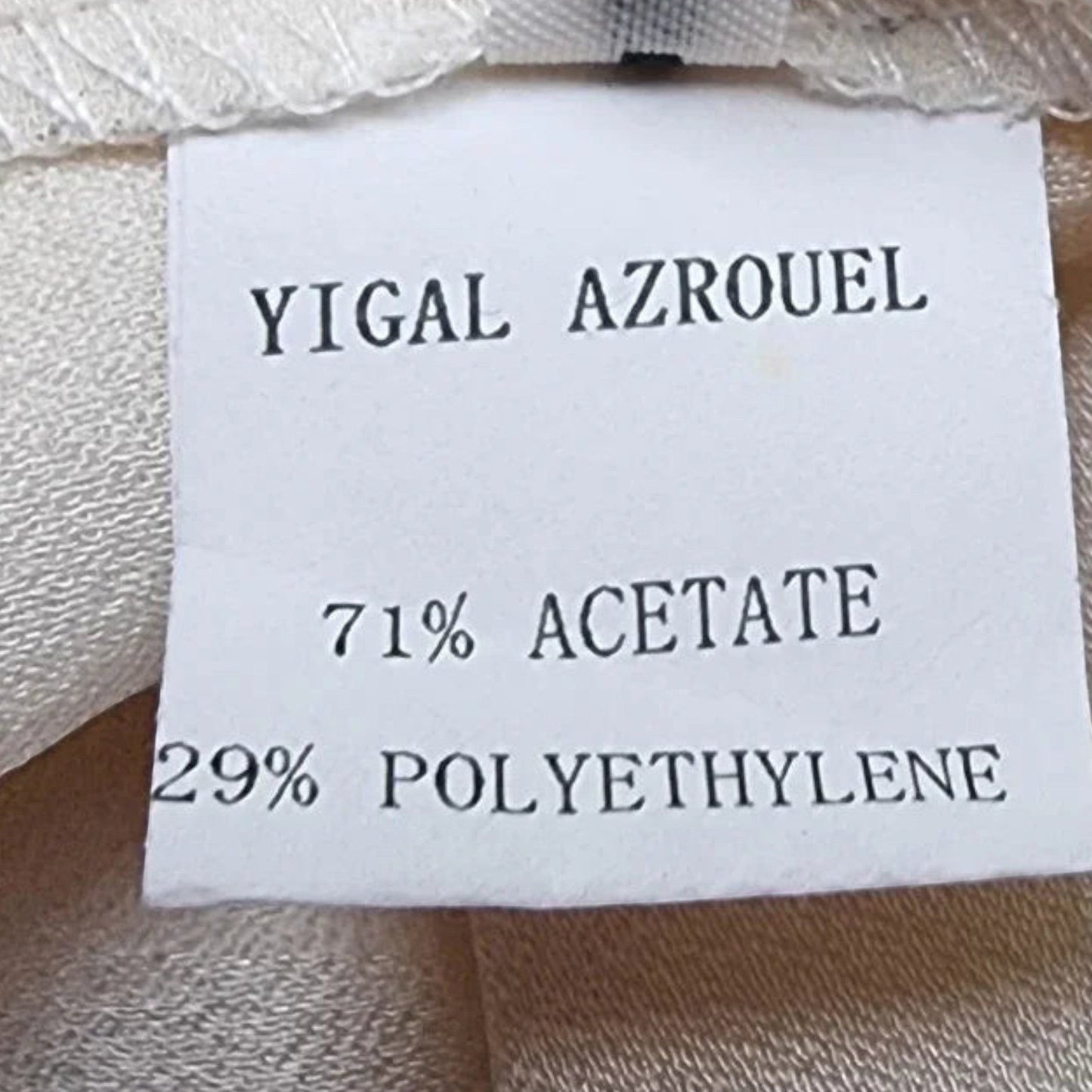 Timelessfashions Yigal Azrouel black and cream crossover ruched pencil dress, UK 6, US 2, EU 34. Acetate and polyethylene blend.