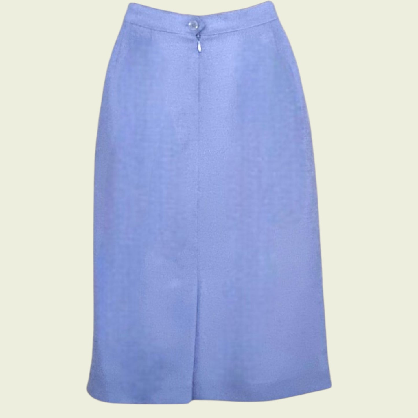 Light blue skirt on a beige background