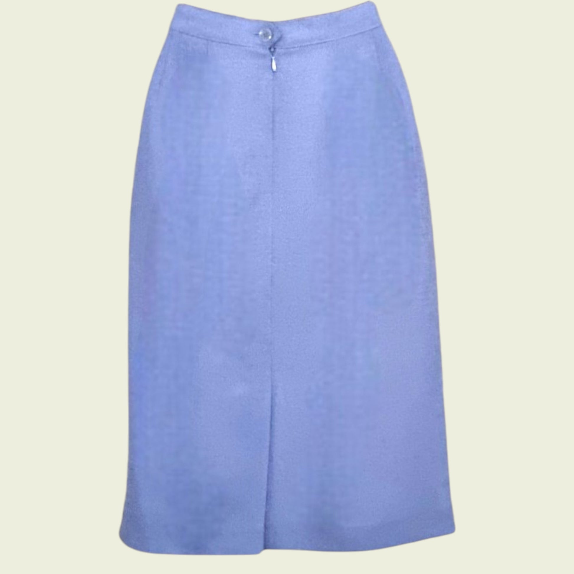 Light blue skirt on a beige background
