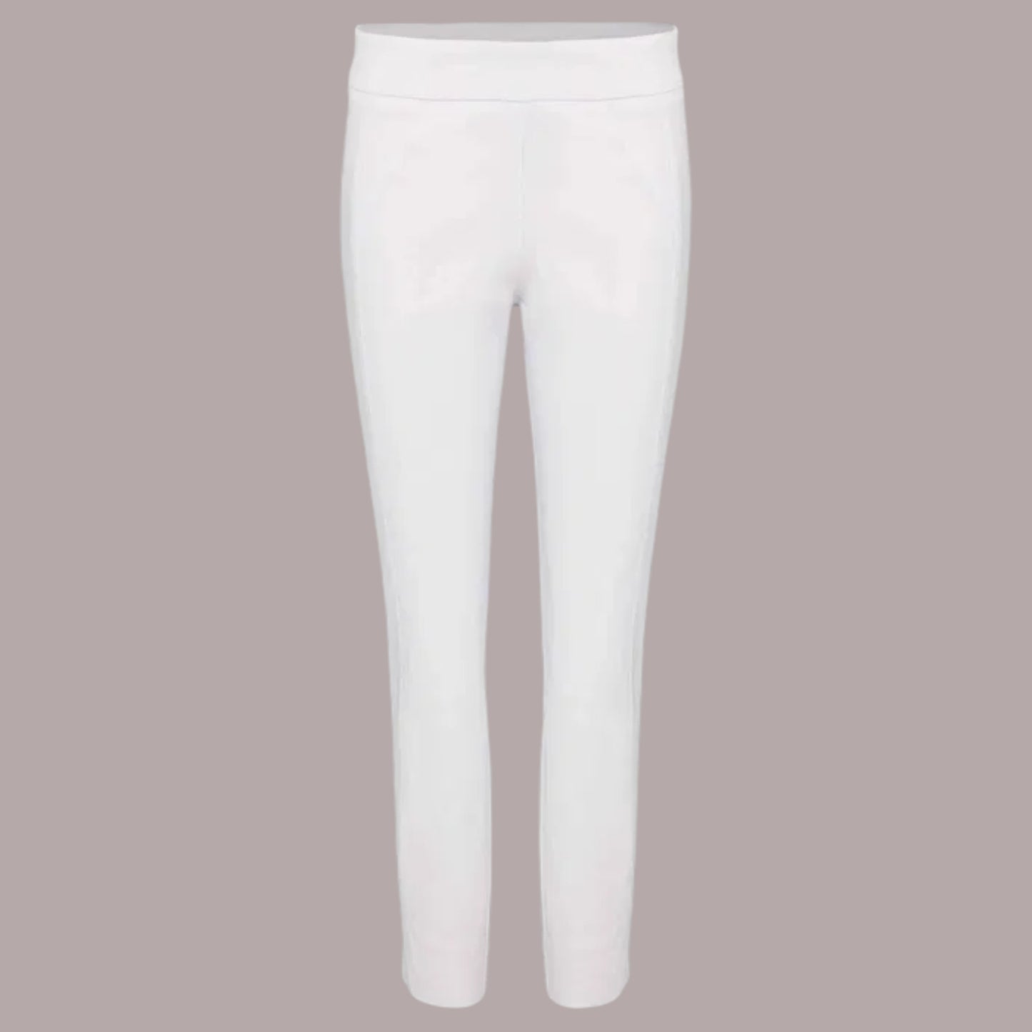White leggings on a gray background