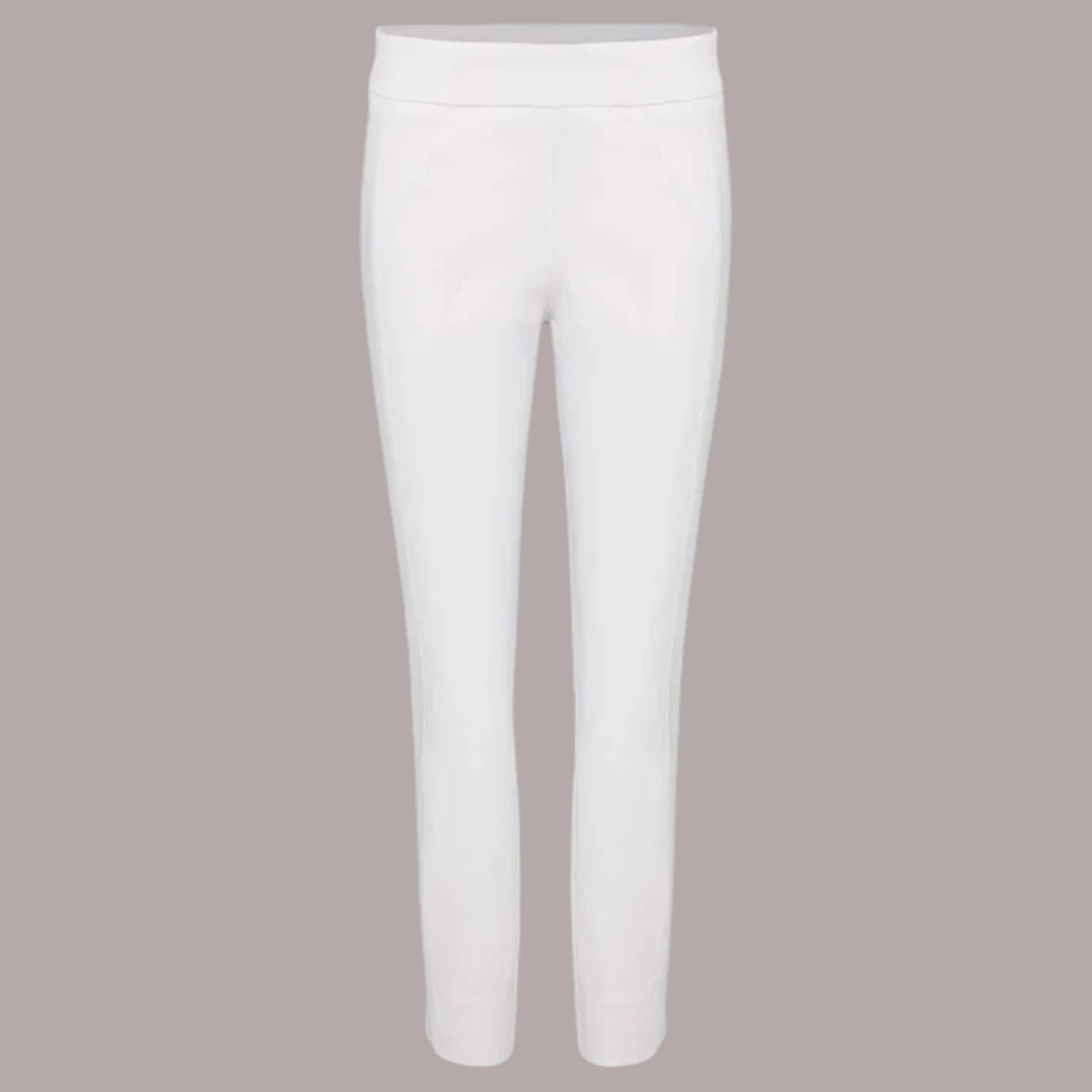 White leggings on a gray background