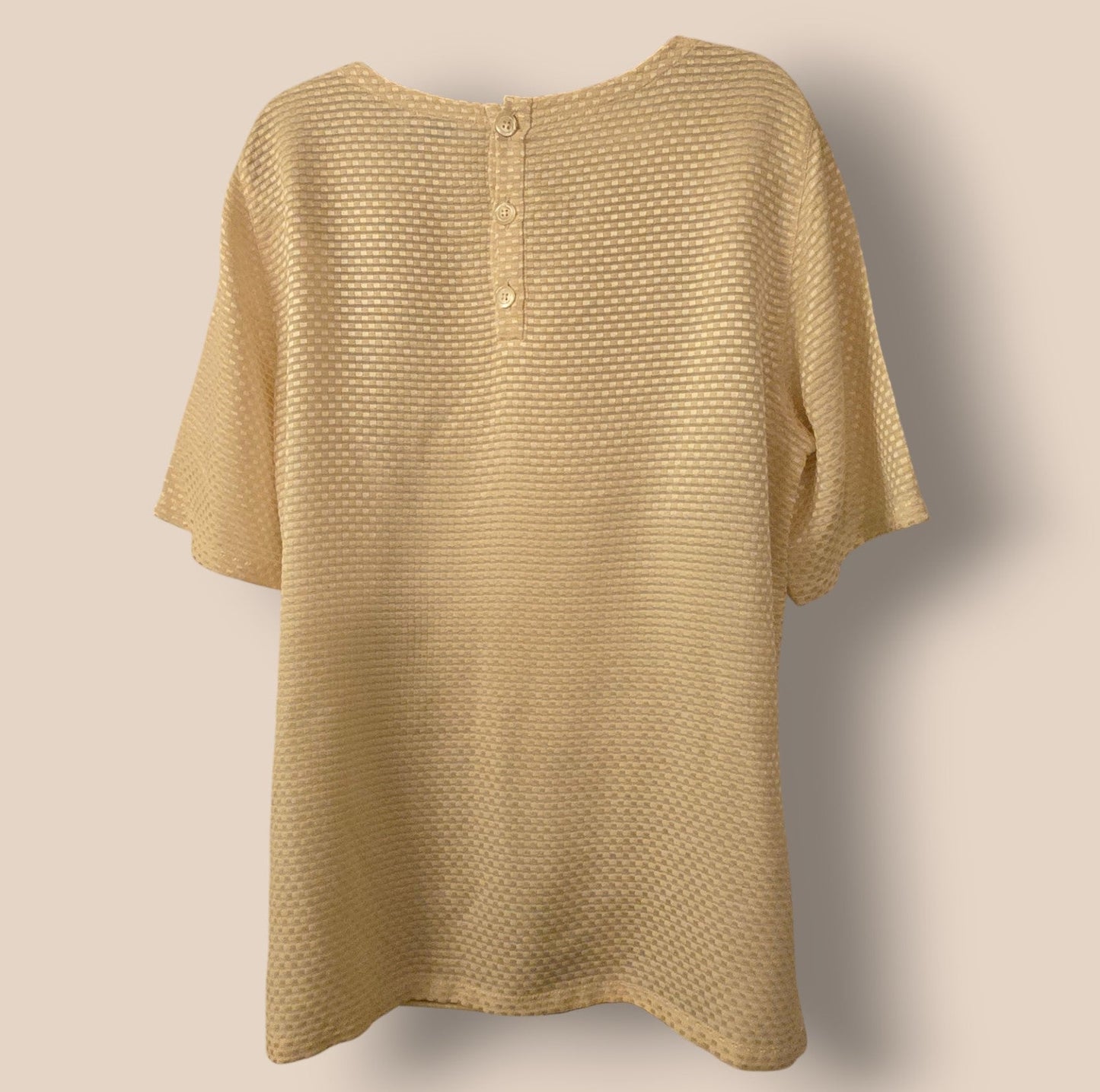 Valentino Miss V Vintage Cream Tunic Style Silk Top UK 10 ES 6 EU 38 IT 42 - Timelessfashions