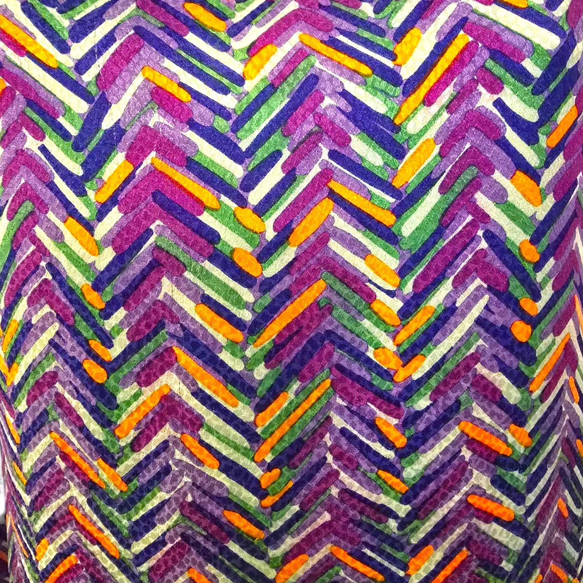 Valentino Miss V Vintage Silk Multicoloured Blouse UK 10 US 6 EU 38 IT 44 - Timelessfashions