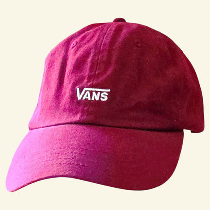 Vans Off The Wall Unisex Burgundy Baseball One Size - Timelessfashions
