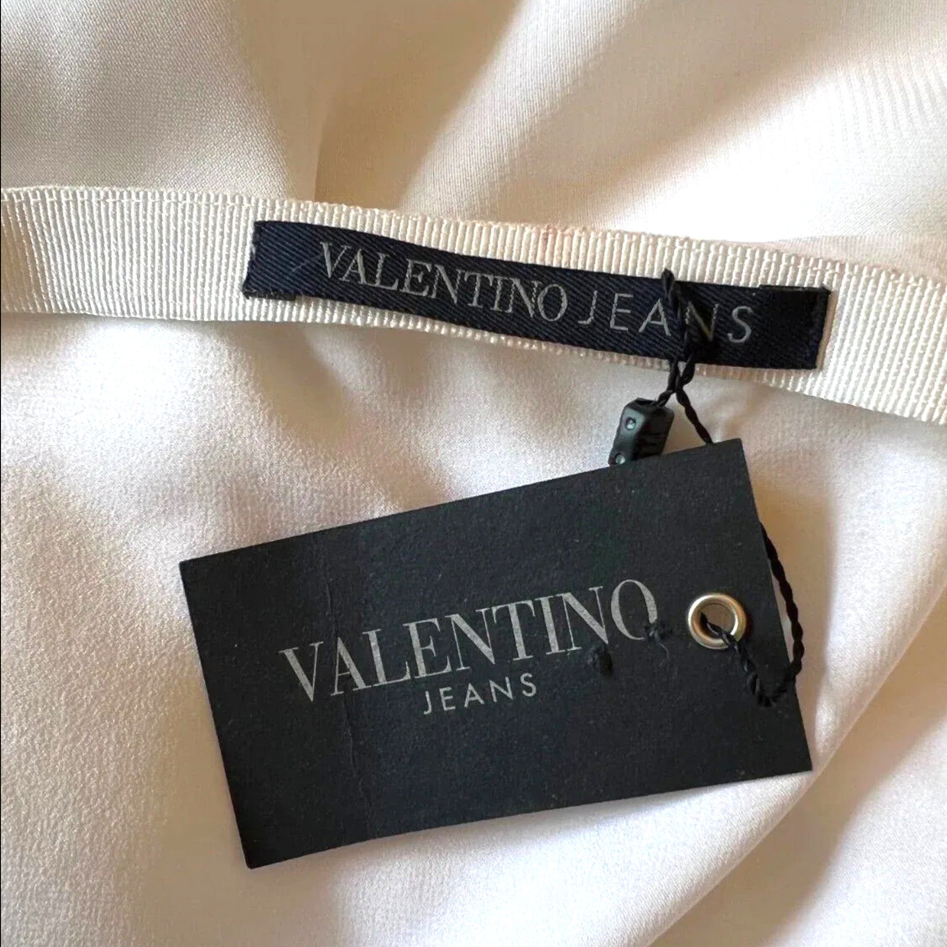 Valentino Jeans Women's White & Black Floral Chiffon Skirt UK 14 EU 42 US 10 it 46 - Timelessfashions