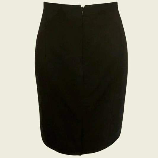 Alexander Wang Black Long Tail Wool Mix Mini Skirt UK 10/12 US 6/8 EU 38/40 - Timelessfashions