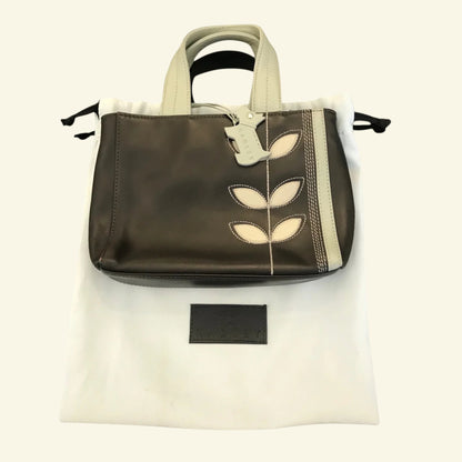 Radley Dark Brown & Duck Egg Blue Small Handbag - Timelessfashions