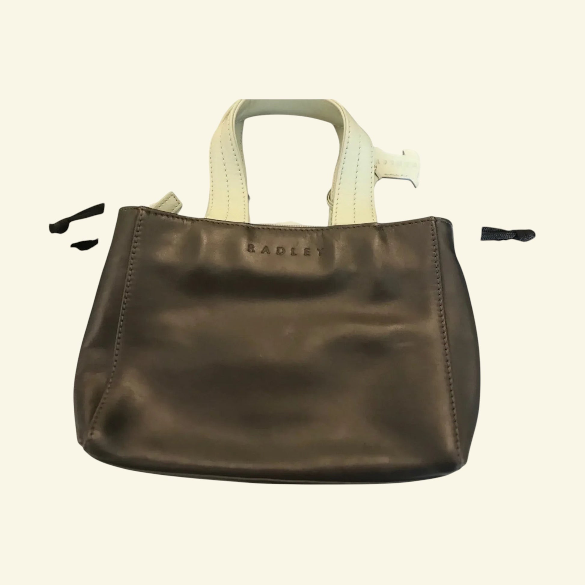 Radley Dark Brown & Duck Egg Blue Small Handbag - Timelessfashions