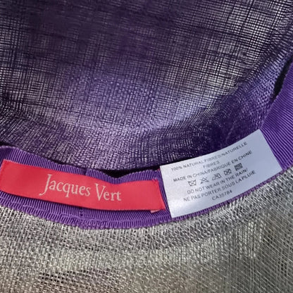 Jacques Vert Womens Purple & Grey Special Occasion Hat - Timelessfashions
