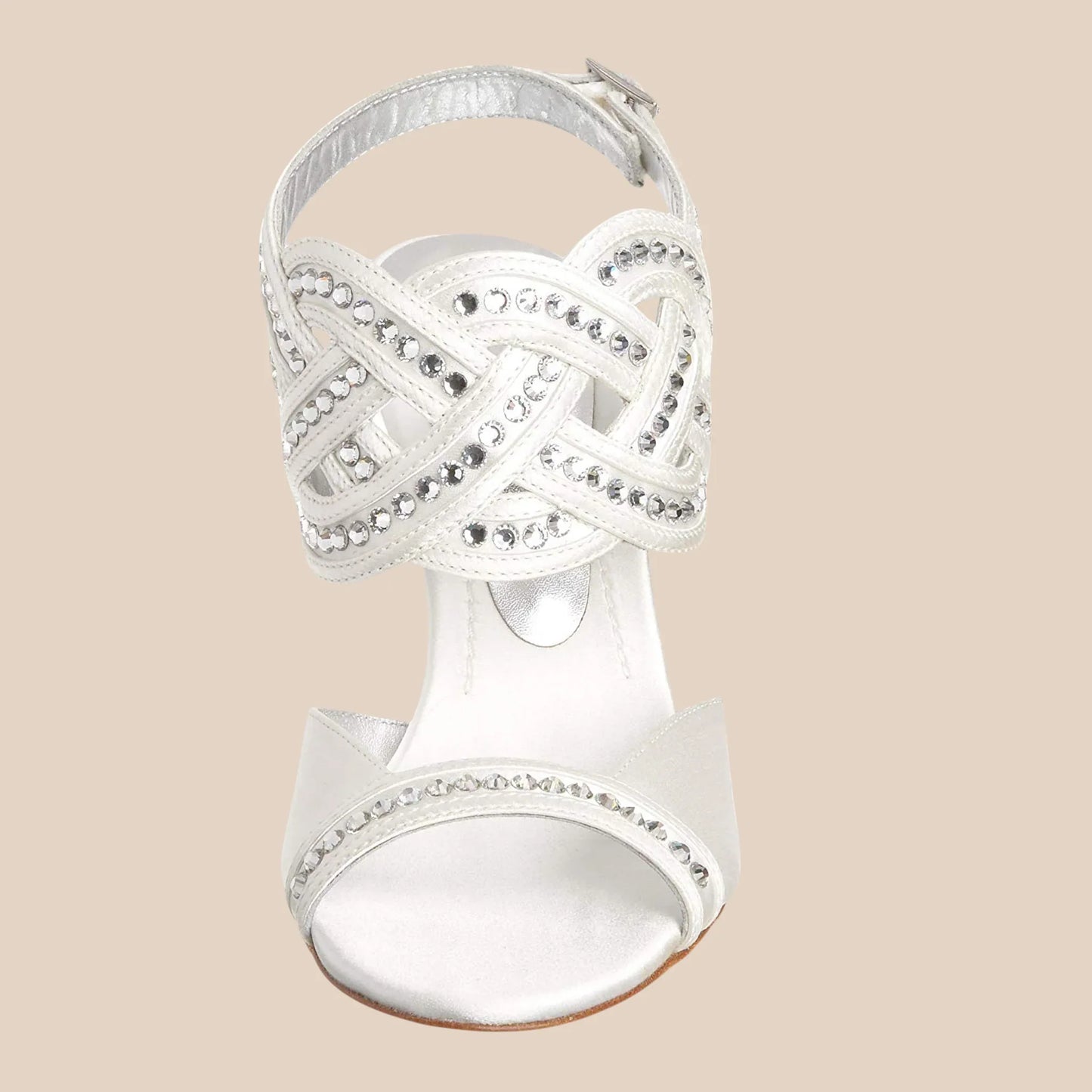 Bourne Tiffany Ivory Satin Heel Bridal Shoes UK 7 - Timelessfashions