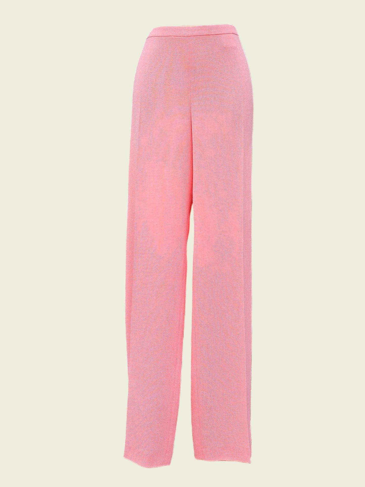 Pink pants on a beige background