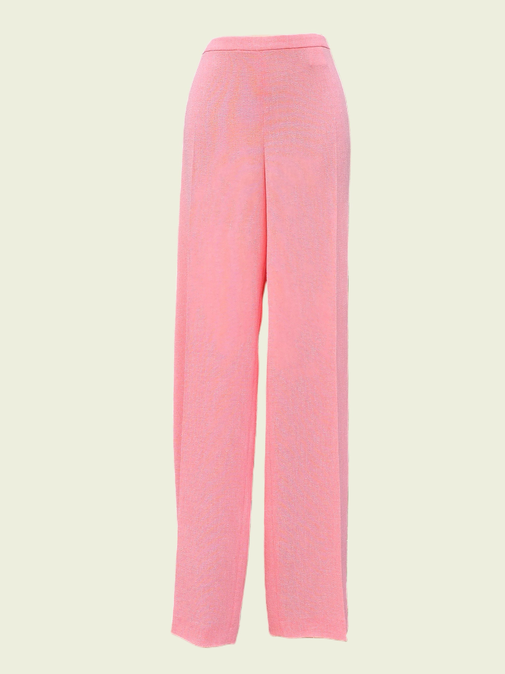 Pink pants on a beige background