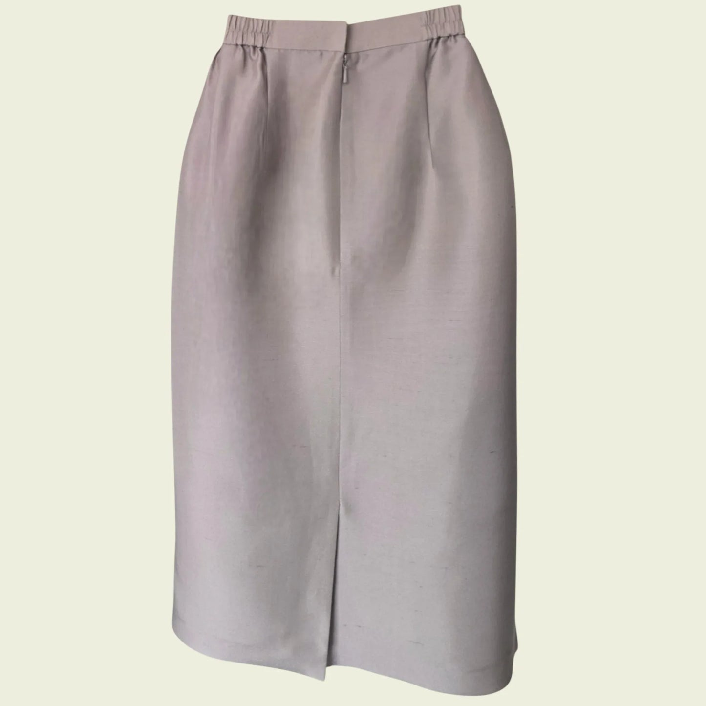 Medici Vintage Grey Silk Special Occasion Suit UK 10 US 6 EU 38 - Timelessfashions