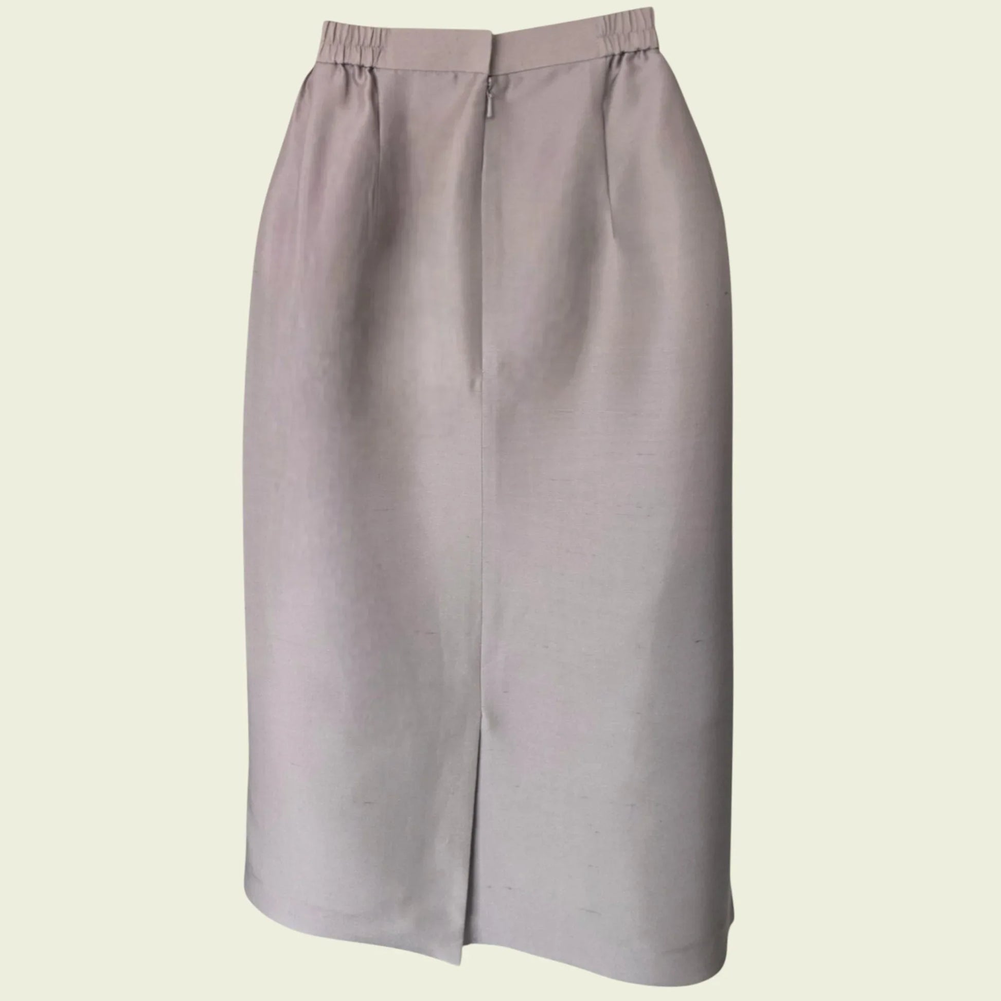 Medici Vintage Grey Silk Special Occasion Suit UK 10 US 6 EU 38 - Timelessfashions