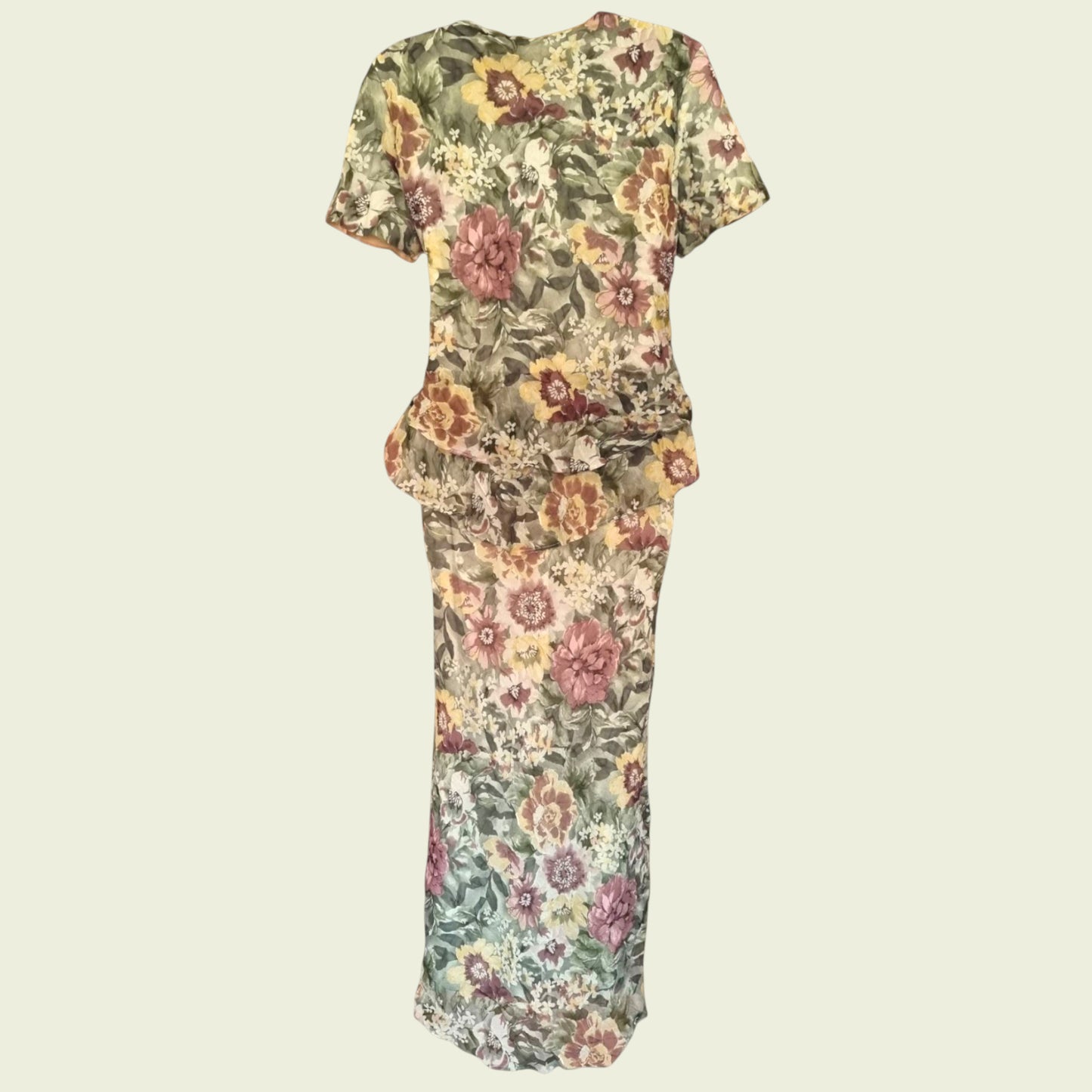 Floral dress on a beige background