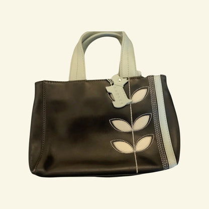 Radley Dark Brown & Duck Egg Blue Small Handbag - Timelessfashions