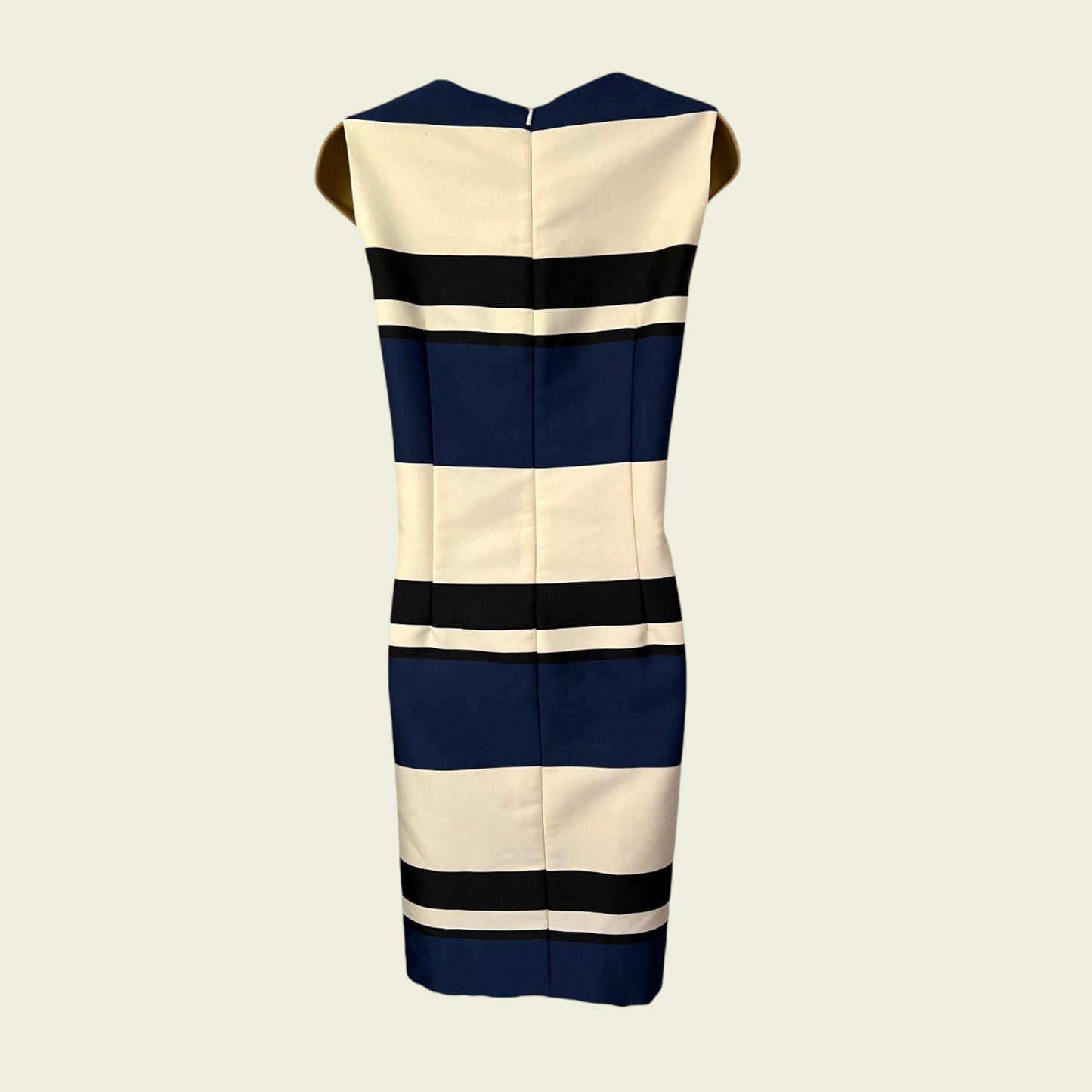 Linea Navy, Ivory & Black Colour Block Dress Jacket Suit UK 12 EU 40 US 8