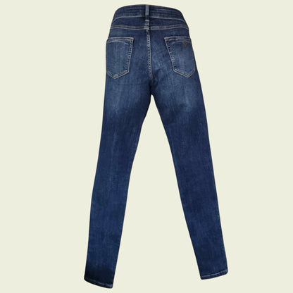 Guess Los Angeles Low Rise Studded Denim Stretch Jeans UK 10 US 6 EU 38 IT 42 - Timelessfashions