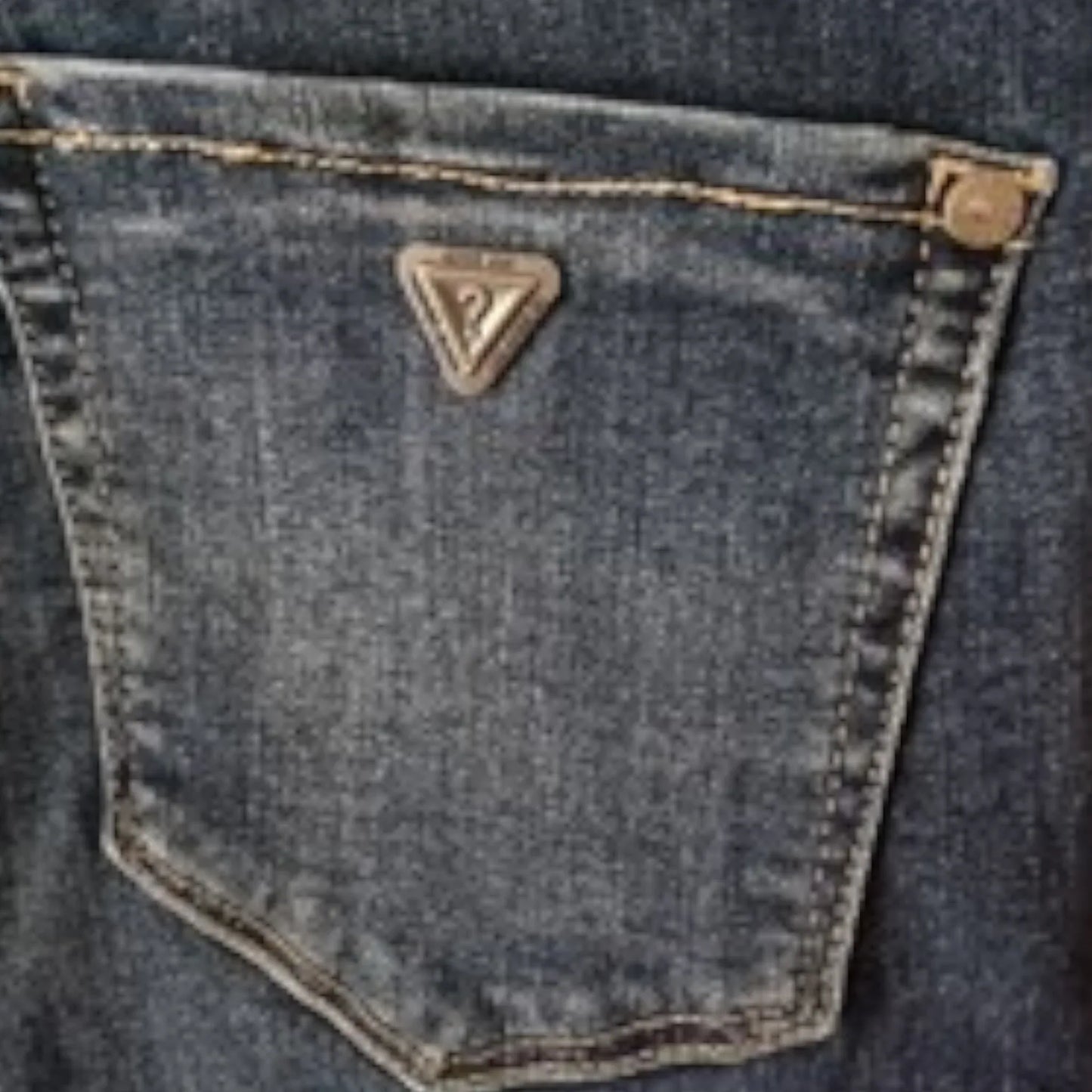 Guess Los Angeles Low Rise Studded Denim Stretch Jeans UK 10 US 6 EU 38 IT 42 - Timelessfashions