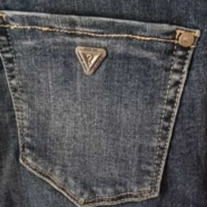 Guess Los Angeles Low Rise Studded Denim Stretch Jeans UK 10 US 6 EU 38 IT 42 - Timelessfashions