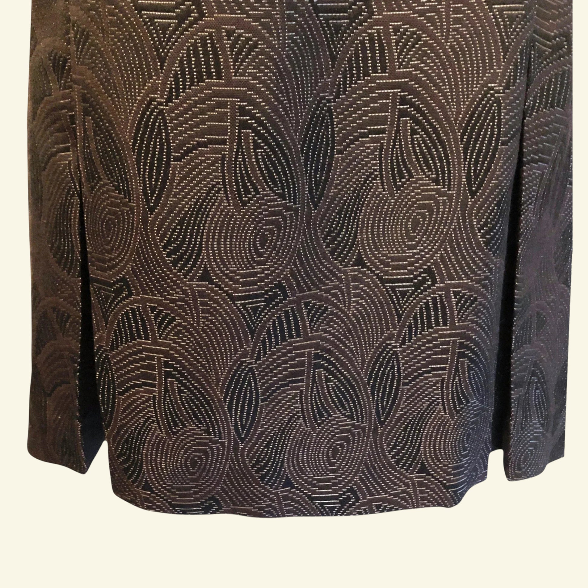 S'Nob by Sans Noblesse Brown & Dusky Pink Velvet Dress UK 12/14 US 8/10 EU 40/42 - Timelessfashions