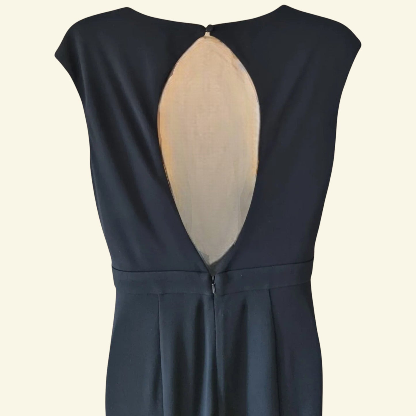Monsoon Black Womens Long Evening Dress With Side Split UK 12 US 8 EU 40 - Timelessfashions