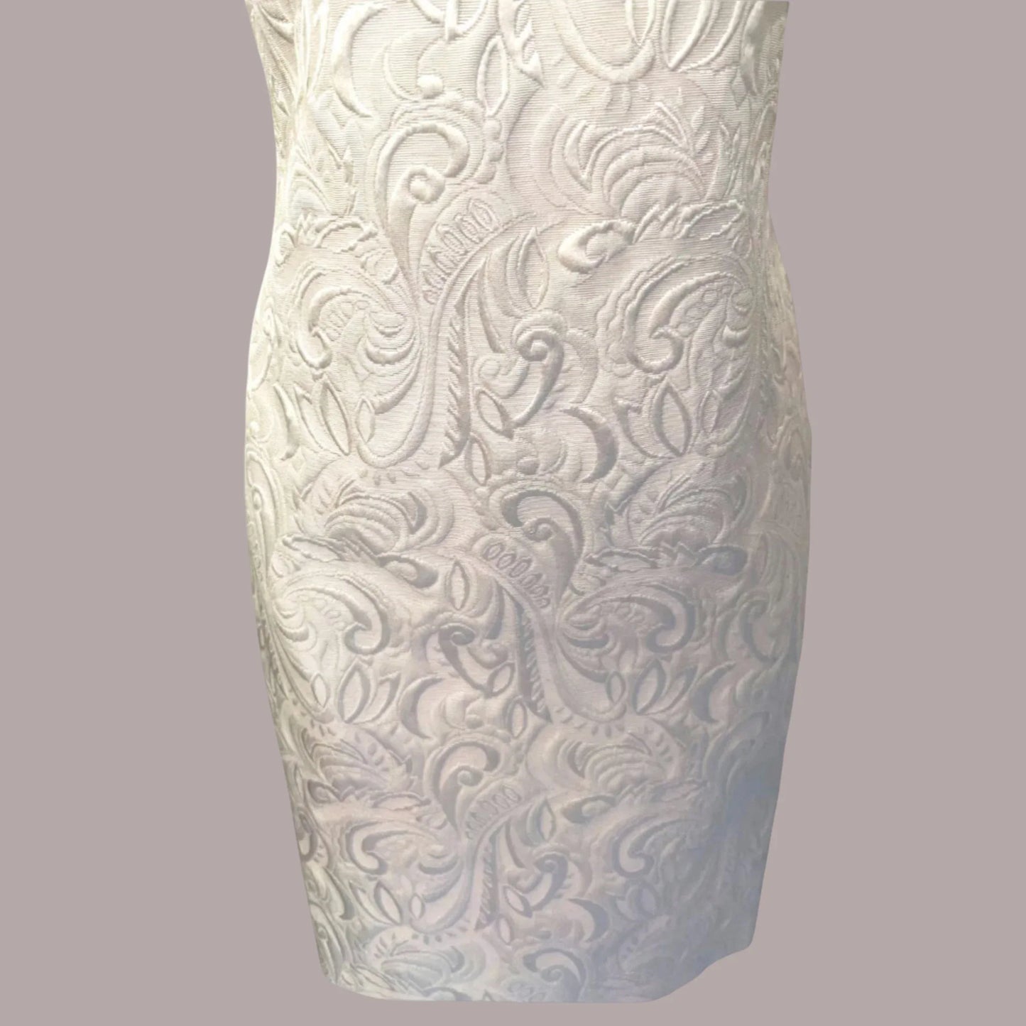 Ted Baker Cream Jacquard Shift Dress UK 8 US 4 EU 36 - Timelessfashions