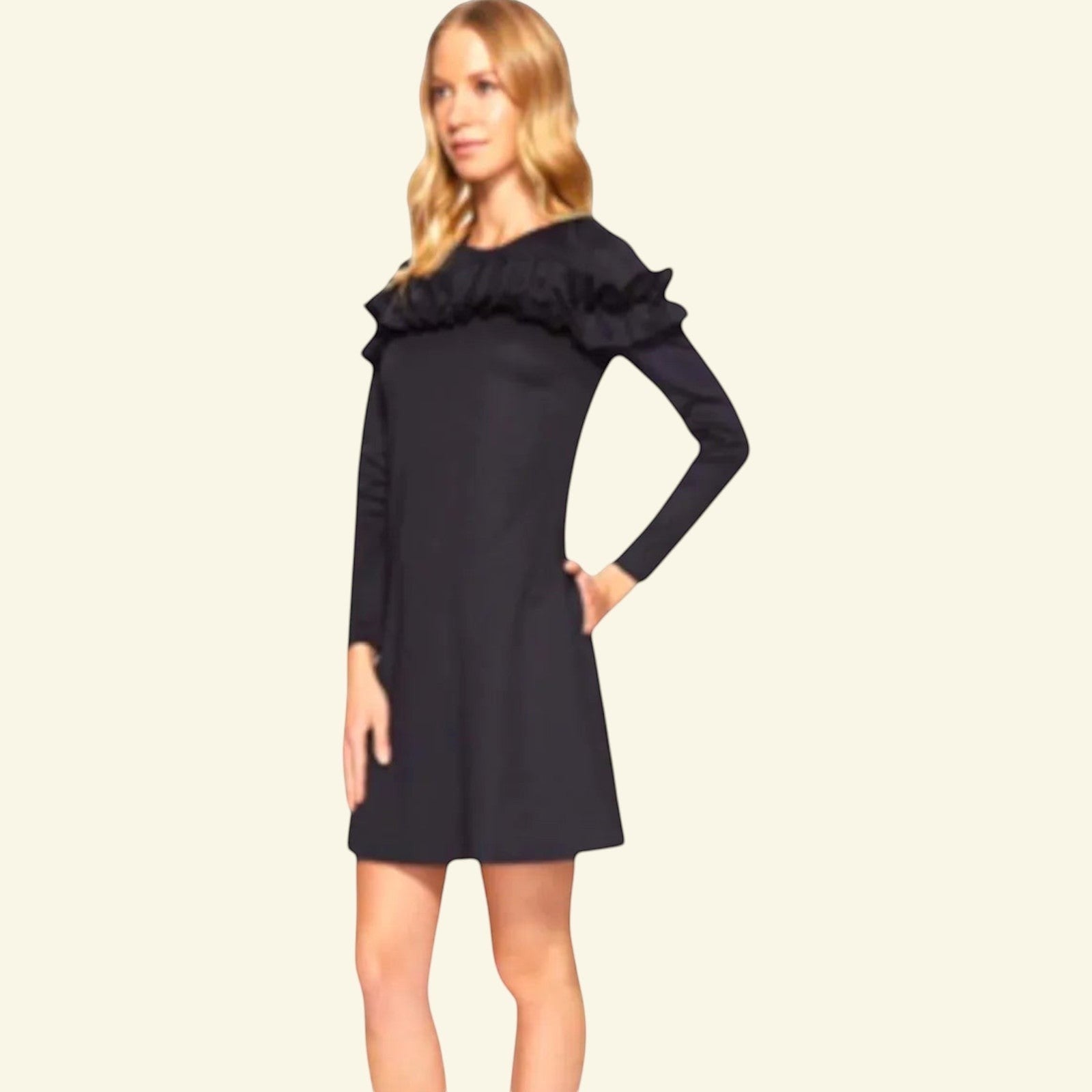 Ted Baker Navy Women's Zufara Ruffle Bodice Tunic UK 12 US 8 EU 40 - Timelessfashions