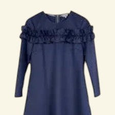 Ted Baker Navy Women's Zufara Ruffle Bodice Tunic UK 12 US 8 EU 40 - Timelessfashions