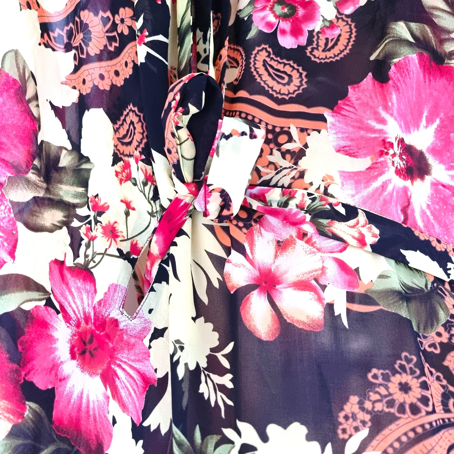 Multicoloured floral fabric 