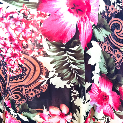 Multicoloured floral fabric 
